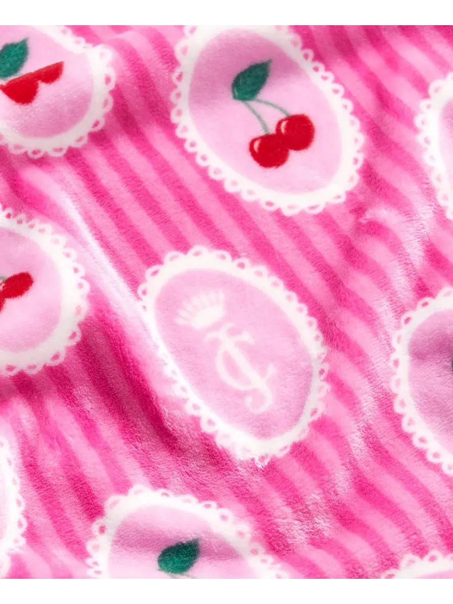 Легкий, ультрамягкий плюшевый плед, 152 x 229 см Juicy Couture — изображение 3 из 7, розовый