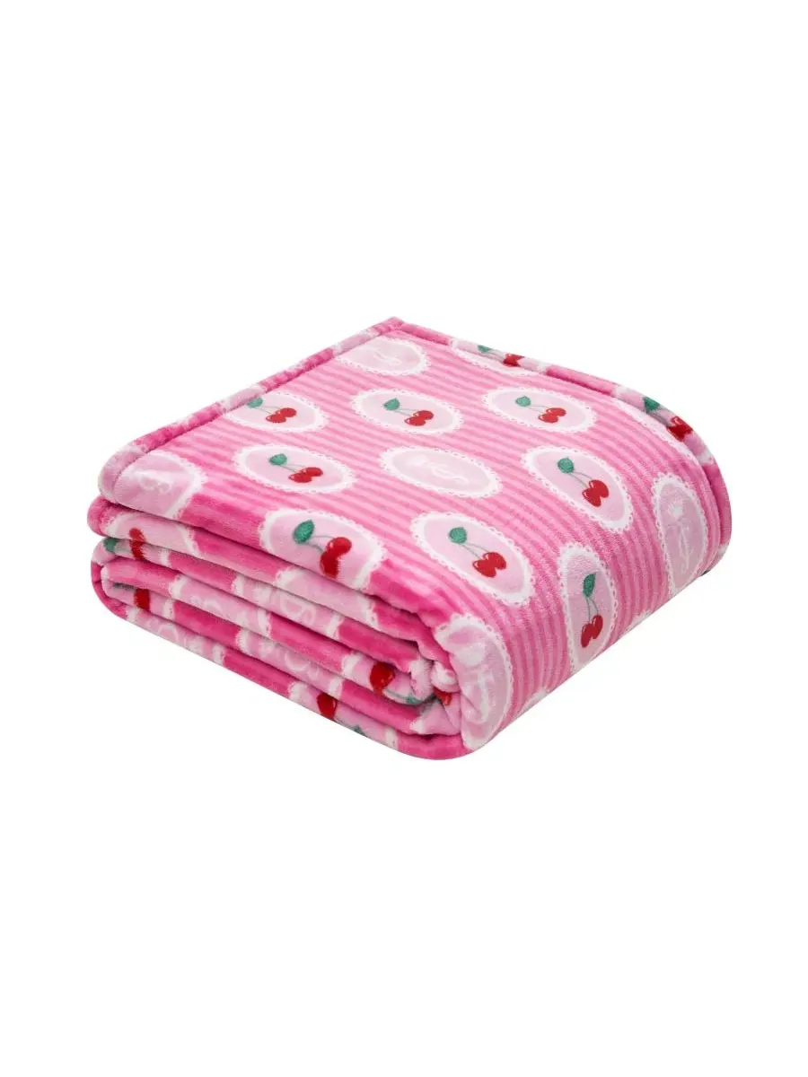 Легкий, ультрамягкий плюшевый плед, 152 x 229 см Juicy Couture — изображение 6 из 7, розовый