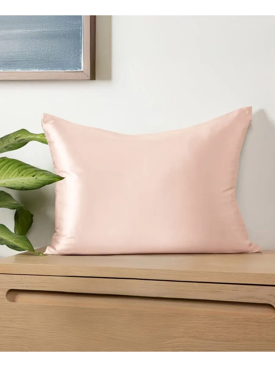 Шелковая наволочка Momme Mulberry, размер King Ienjoy Home — изображение 1 из 10, пудровый розовый