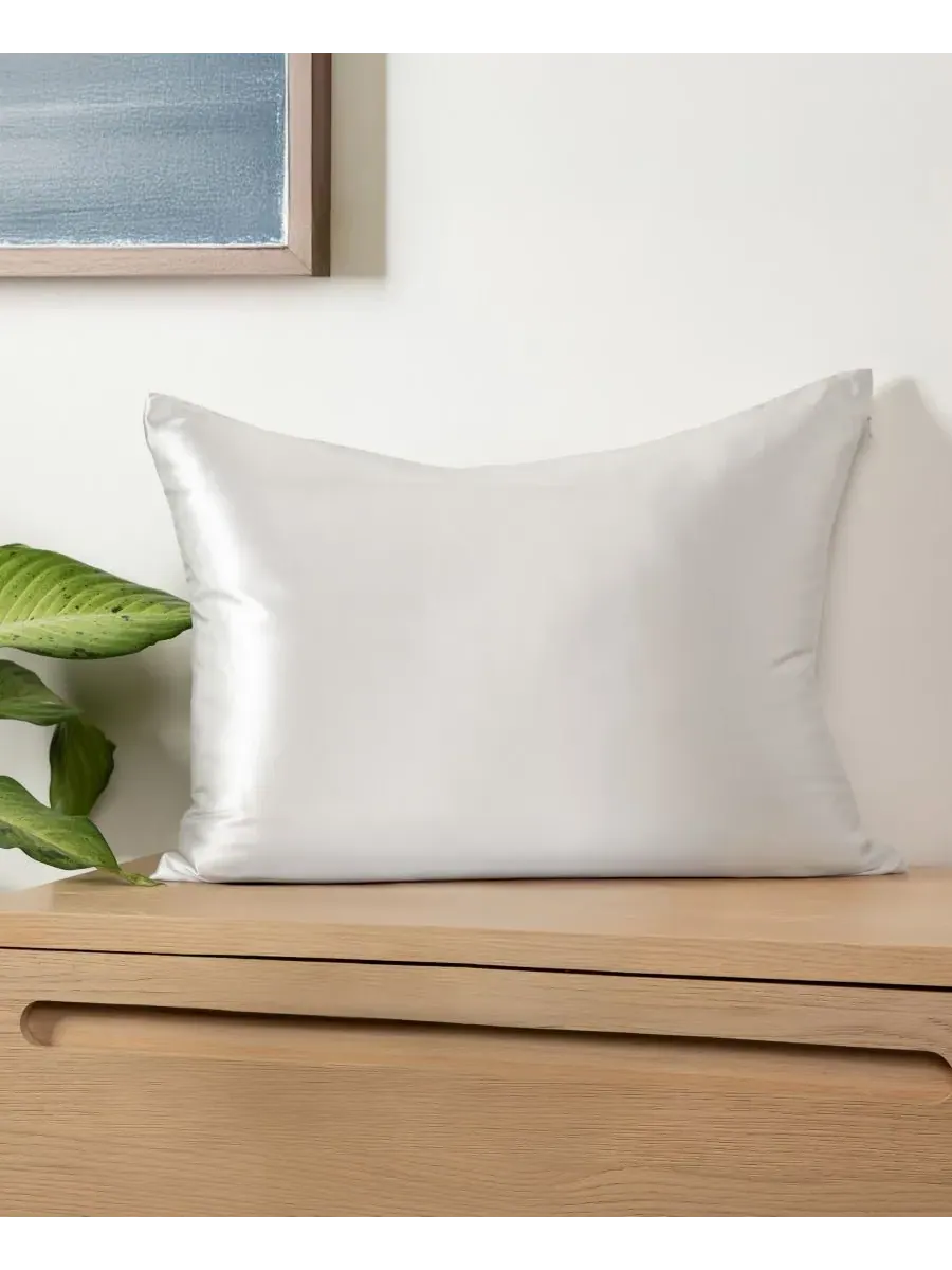 Шелковая наволочка Momme Mulberry, размер King Ienjoy Home — изображение 1 из 10, серебряный