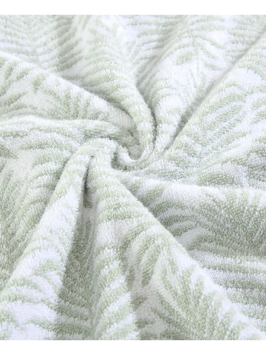 Набор махровых хлопковых полотенец Linear Palms Tommy Bahama — изображение 3 из 4, белый