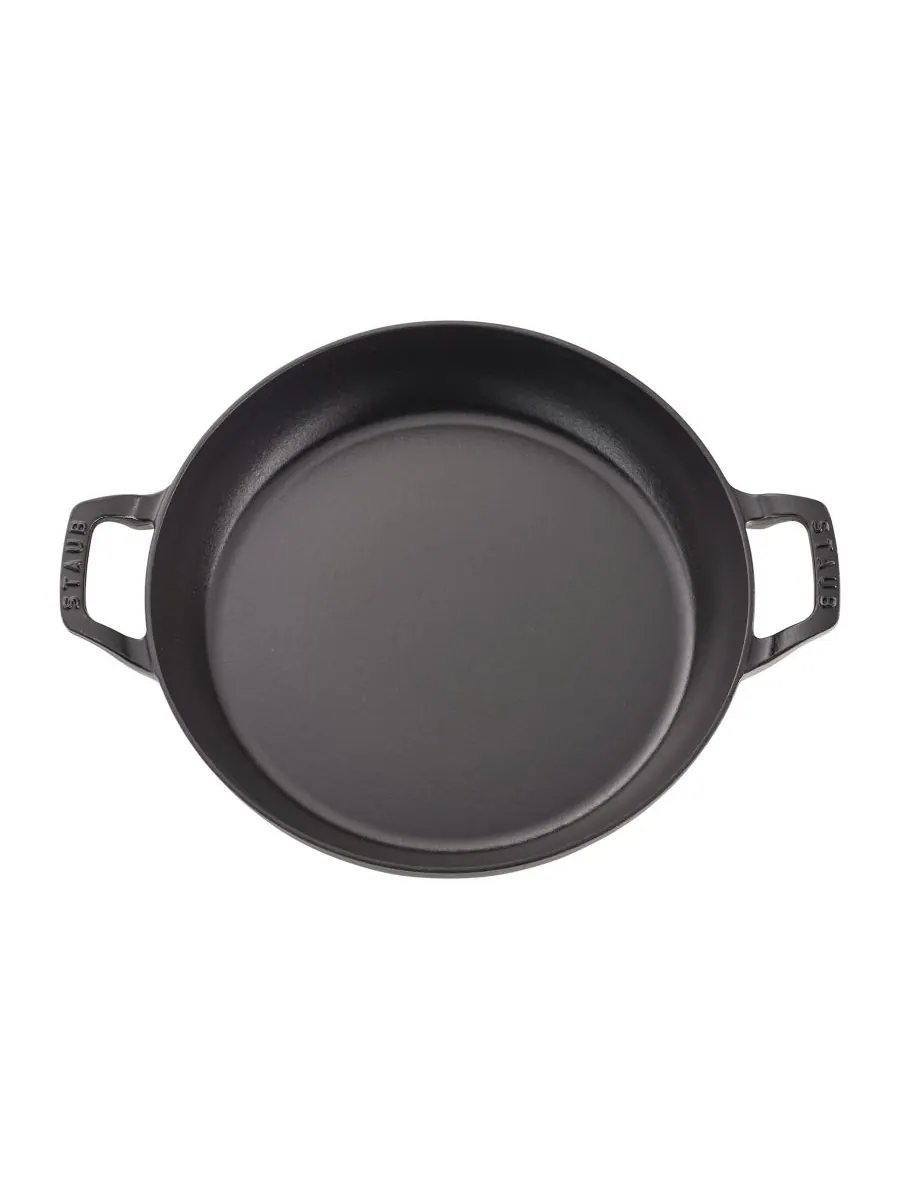 Жаровня Staub Braiser со стеклянной крышкой, 30 см, 3.4 л — изображение 2 из 5, черный