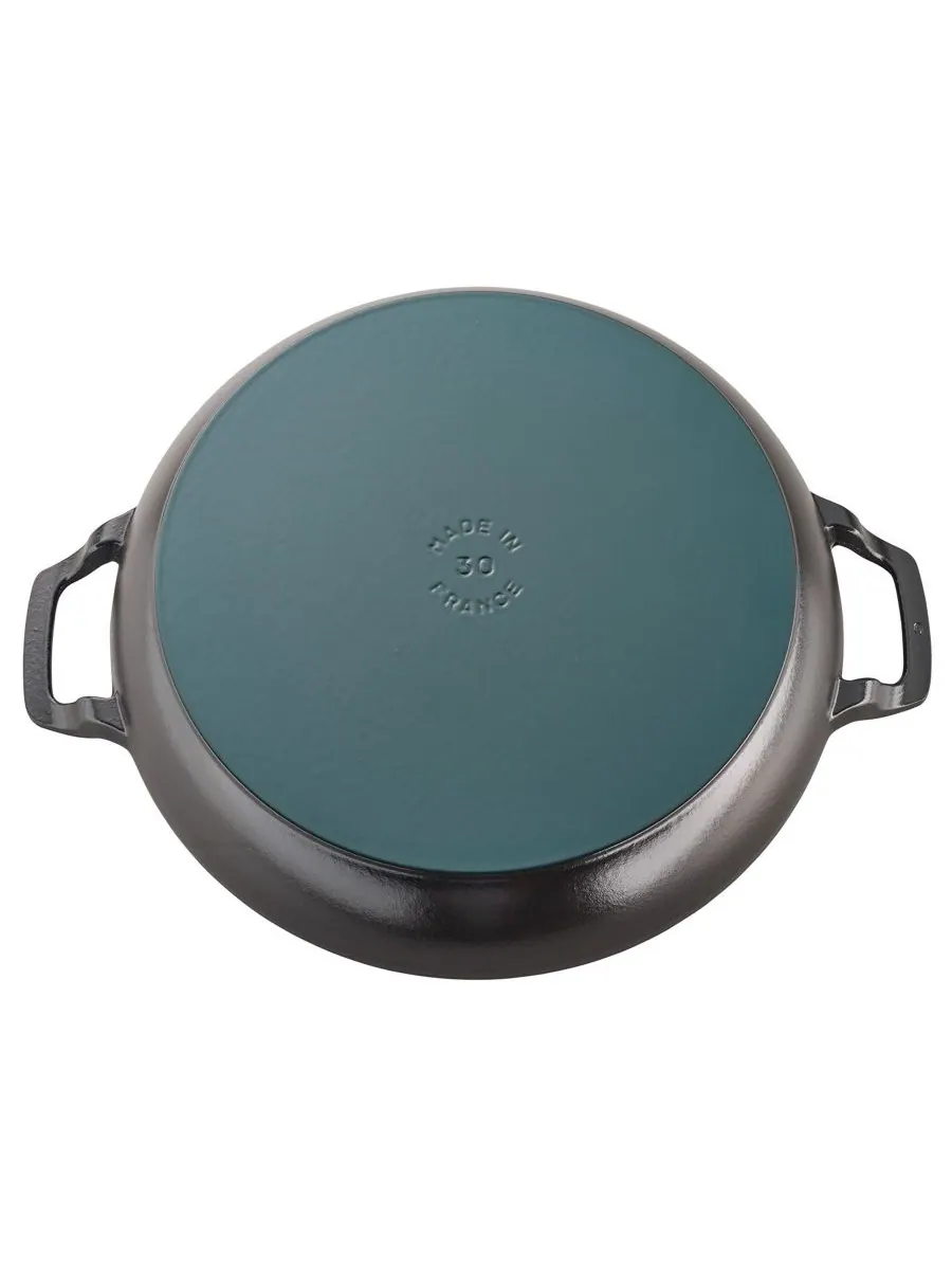 Жаровня Staub Braiser со стеклянной крышкой, 30 см, 3.4 л — изображение 3 из 5, черный