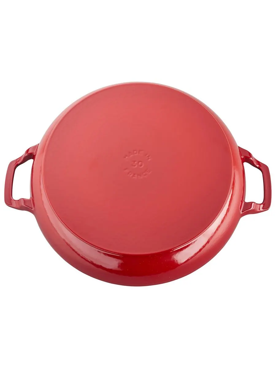 Жаровня Staub Braiser со стеклянной крышкой, 30 см, 3.4 л — изображение 2 из 5, красный