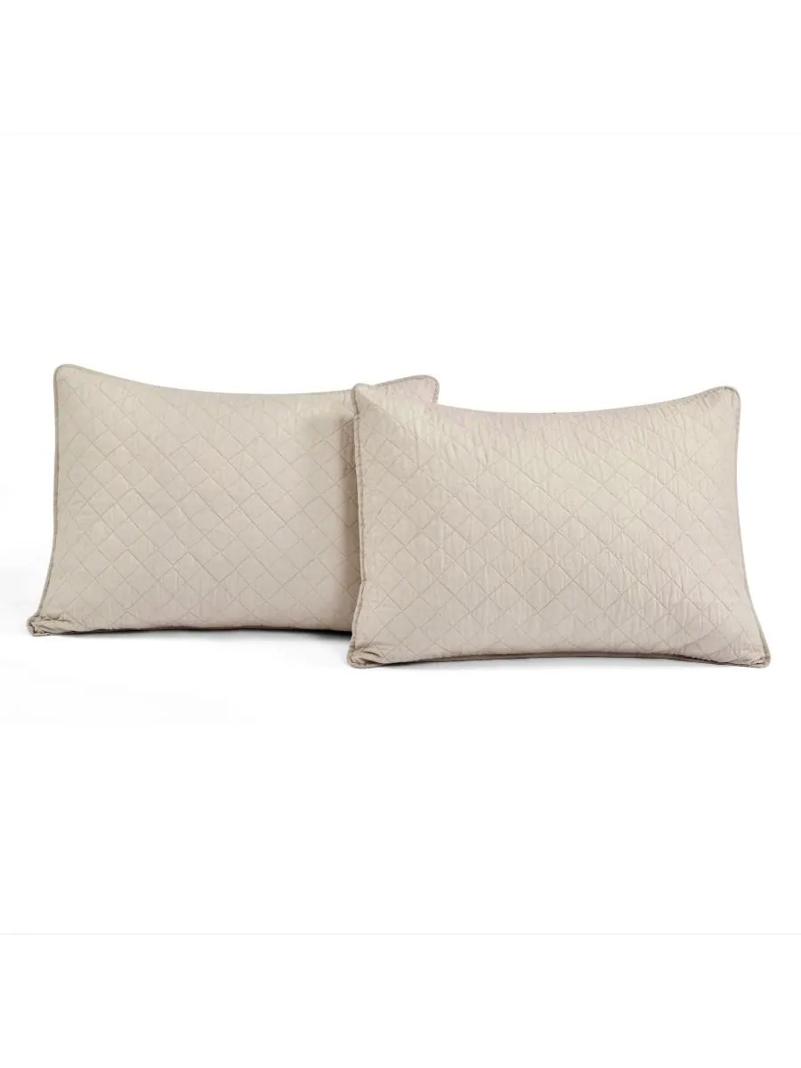 Комплект постельного белья Ava Cotton из 3 предметов, размер King Lush Decor, нейтральный — изображение 3 из 7, серый