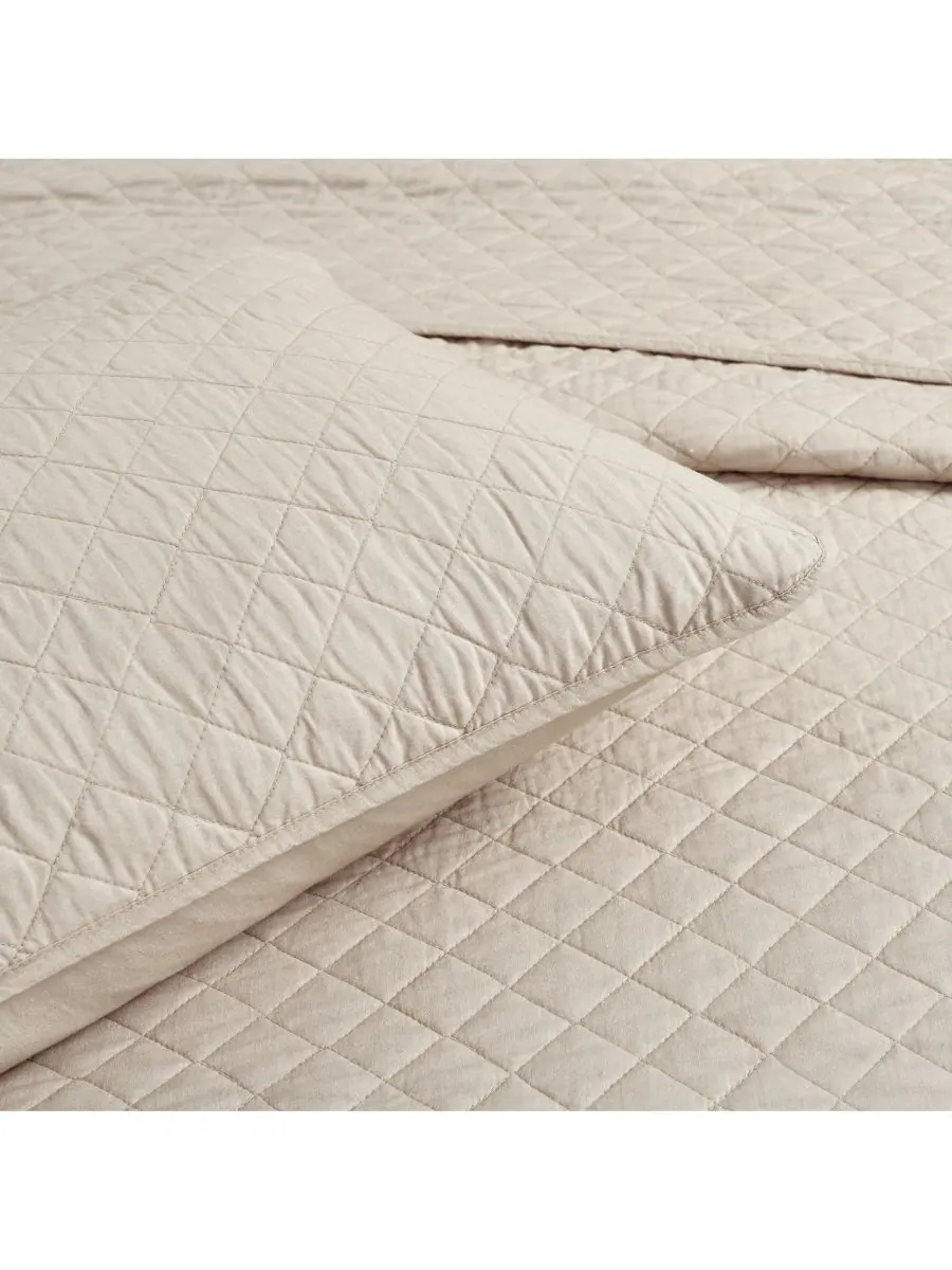 Комплект постельного белья Ava Cotton из 3 предметов, размер King Lush Decor, нейтральный — изображение 5 из 7, серый