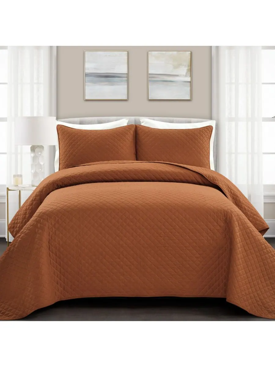 Комплект постельного белья Ava Cotton из 3 предметов, размер King Lush Decor