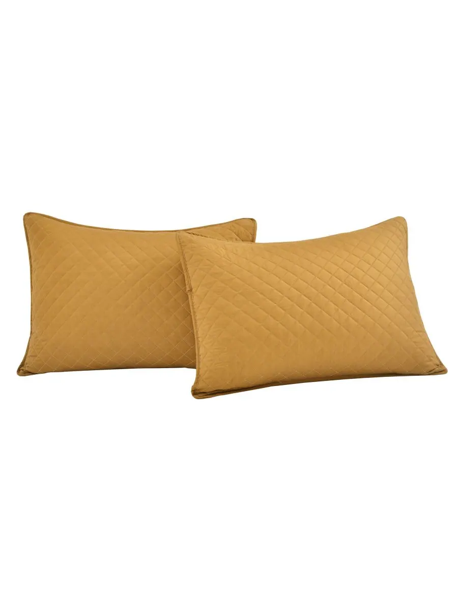 Комплект постельного белья ava cotton из 3 предметов, размер king. Lush Décor — изображение 3 из 9, желтый
