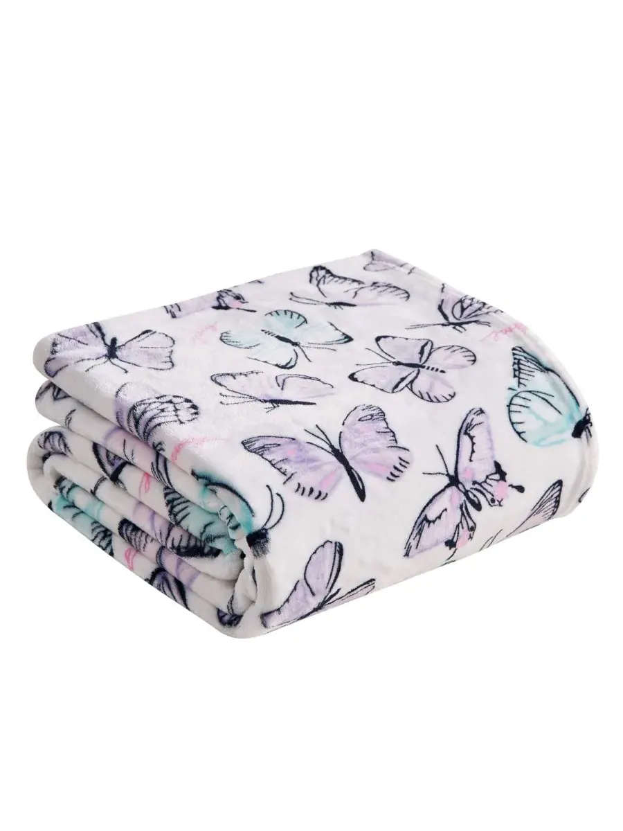 Детский плюшевый плед, 127 x 178 см Juicy Couture, Flutters Lavender — изображение 5 из 6