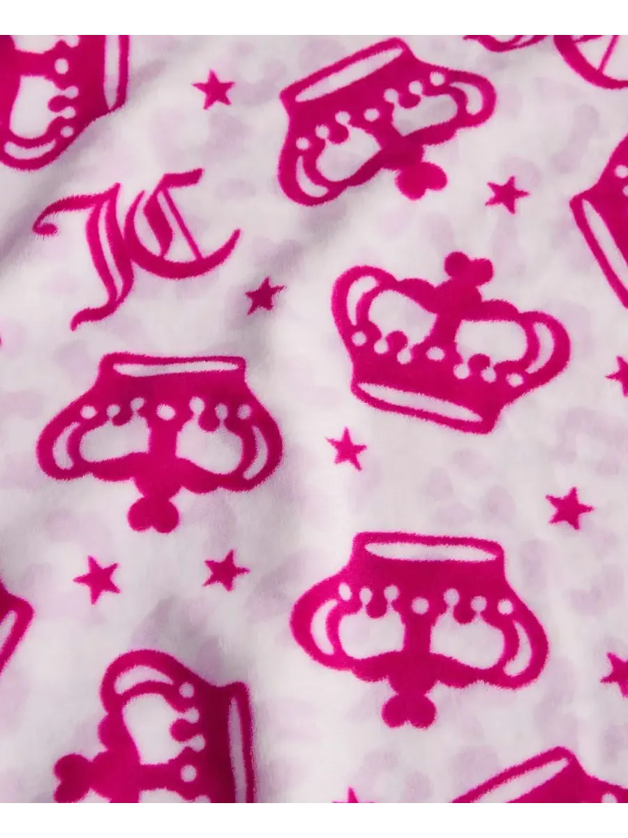 Детский плюшевый плед, 127 x 178 см Juicy Couture, Starry Crowns Lavender — изображение 3 из 5