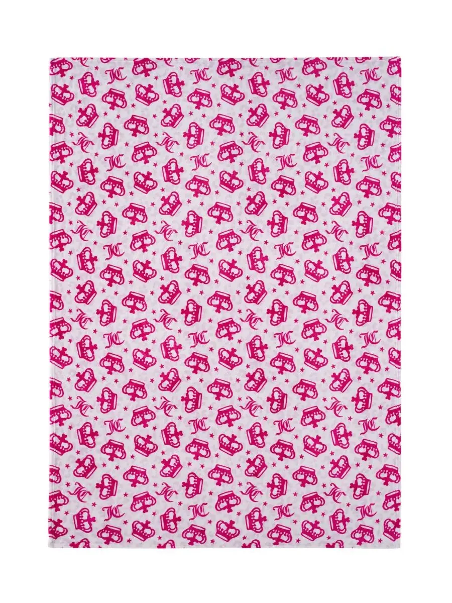 Детский плюшевый плед, 127 x 178 см Juicy Couture, Starry Crowns Lavender — изображение 4 из 5
