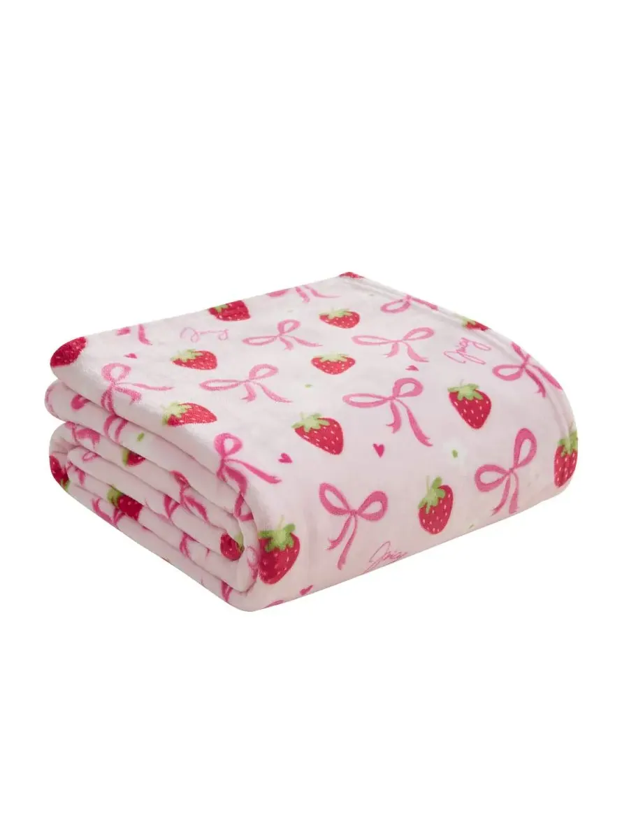 Детский плюшевый плед, 127 x 178 см Juicy Couture — изображение 5 из 5, розовый