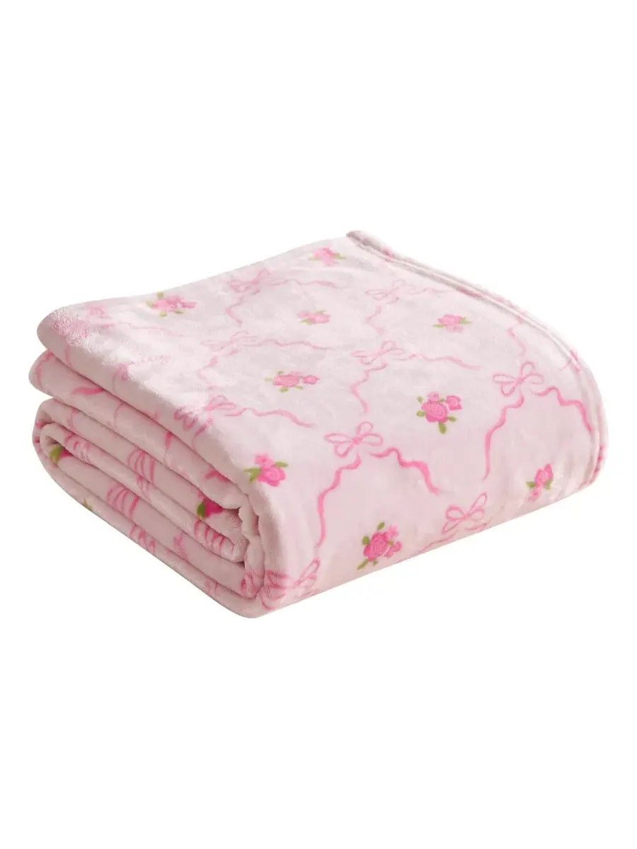 Детский плюшевый плед, 127 x 178 см Juicy Couture — изображение 5 из 6, розовый
