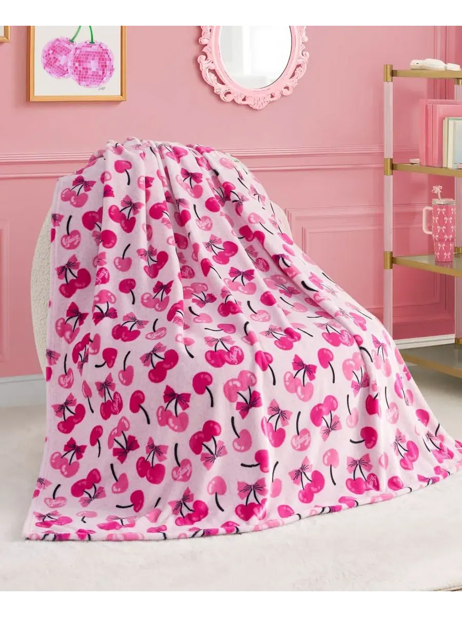 Детский плюшевый плед, 127 x 178 см Juicy Couture — изображение 1 из 5, розовый