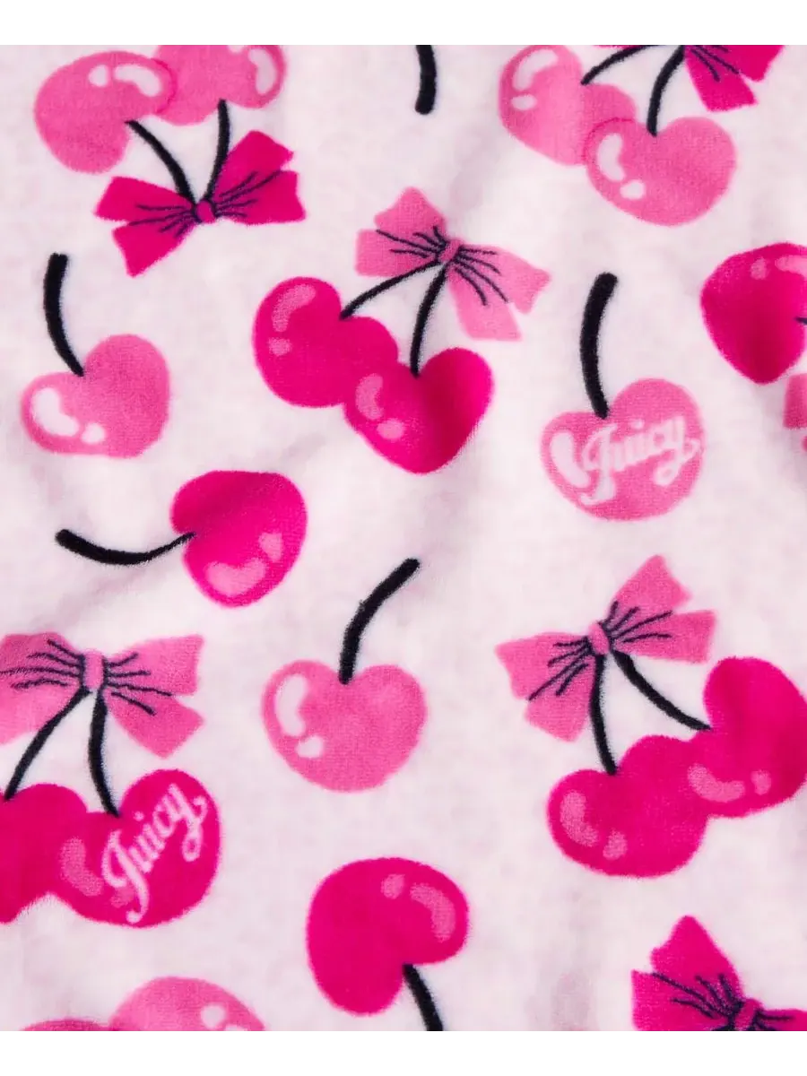Детский плюшевый плед, 127 x 178 см Juicy Couture — изображение 3 из 5, розовый