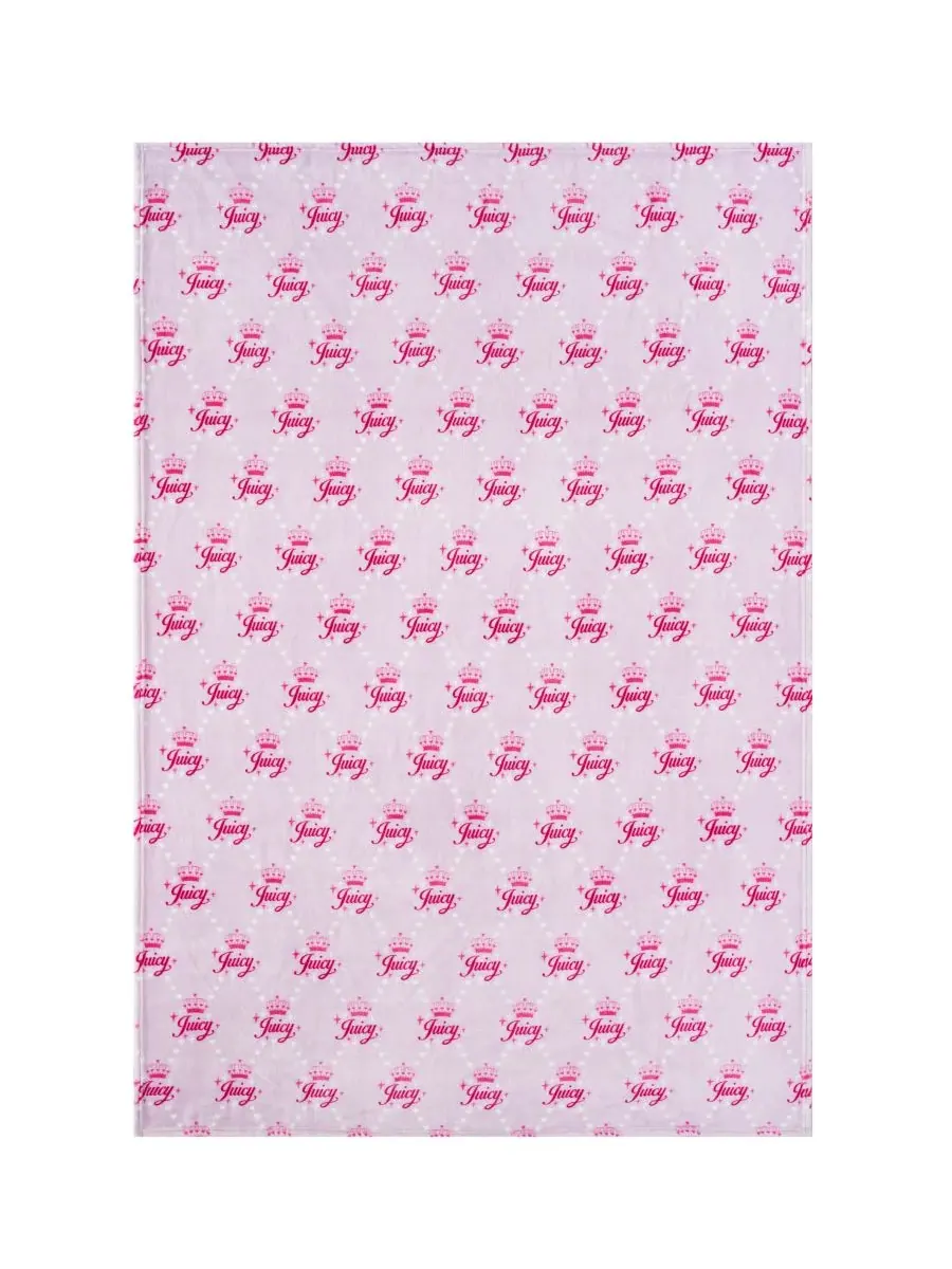Детский плюшевый плед, 127 x 178 см Juicy Couture — изображение 4 из 5, лавандовый