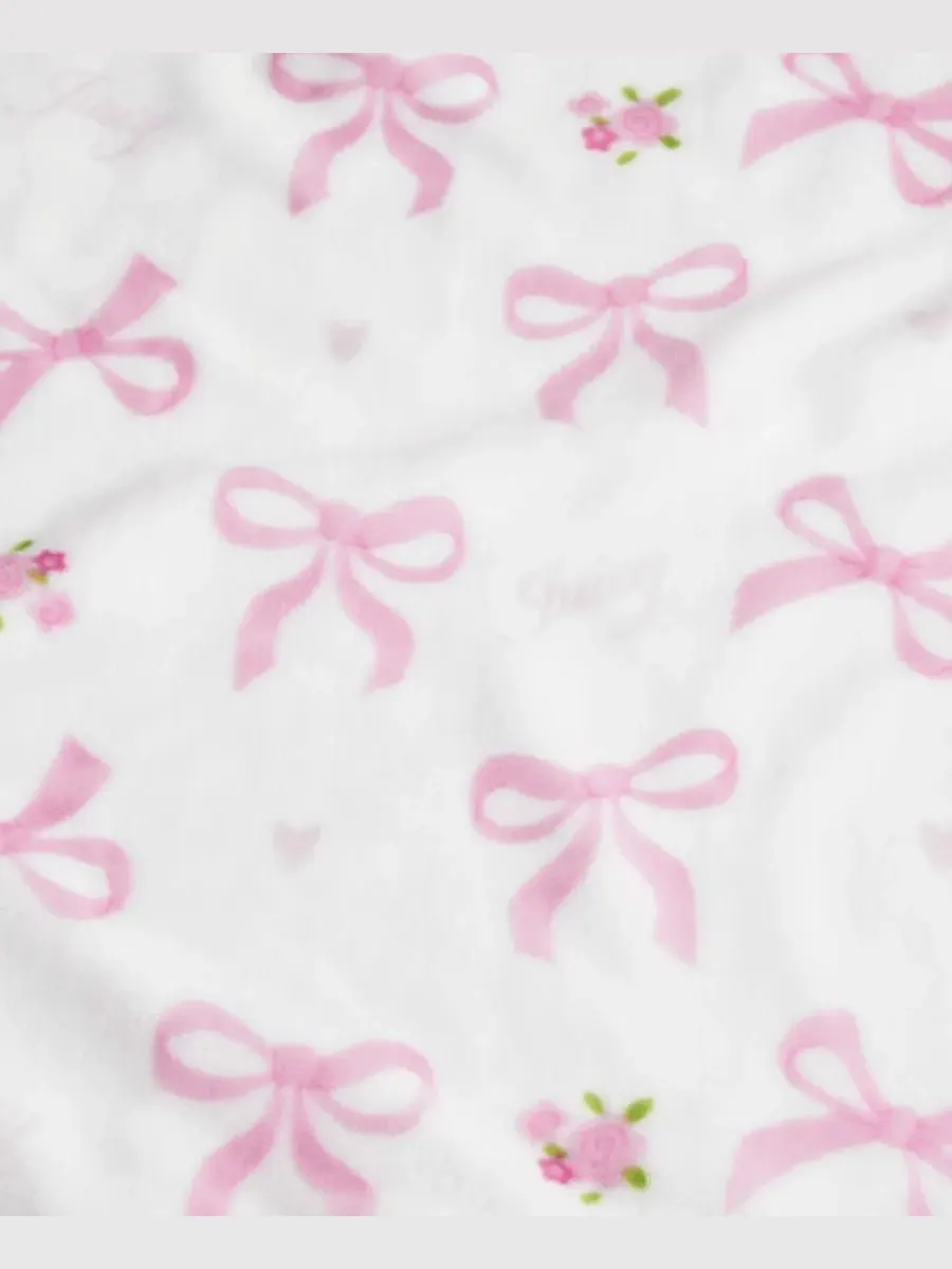 Детский плюшевый плед, 127 x 178 см Juicy Couture — изображение 3 из 5, белый