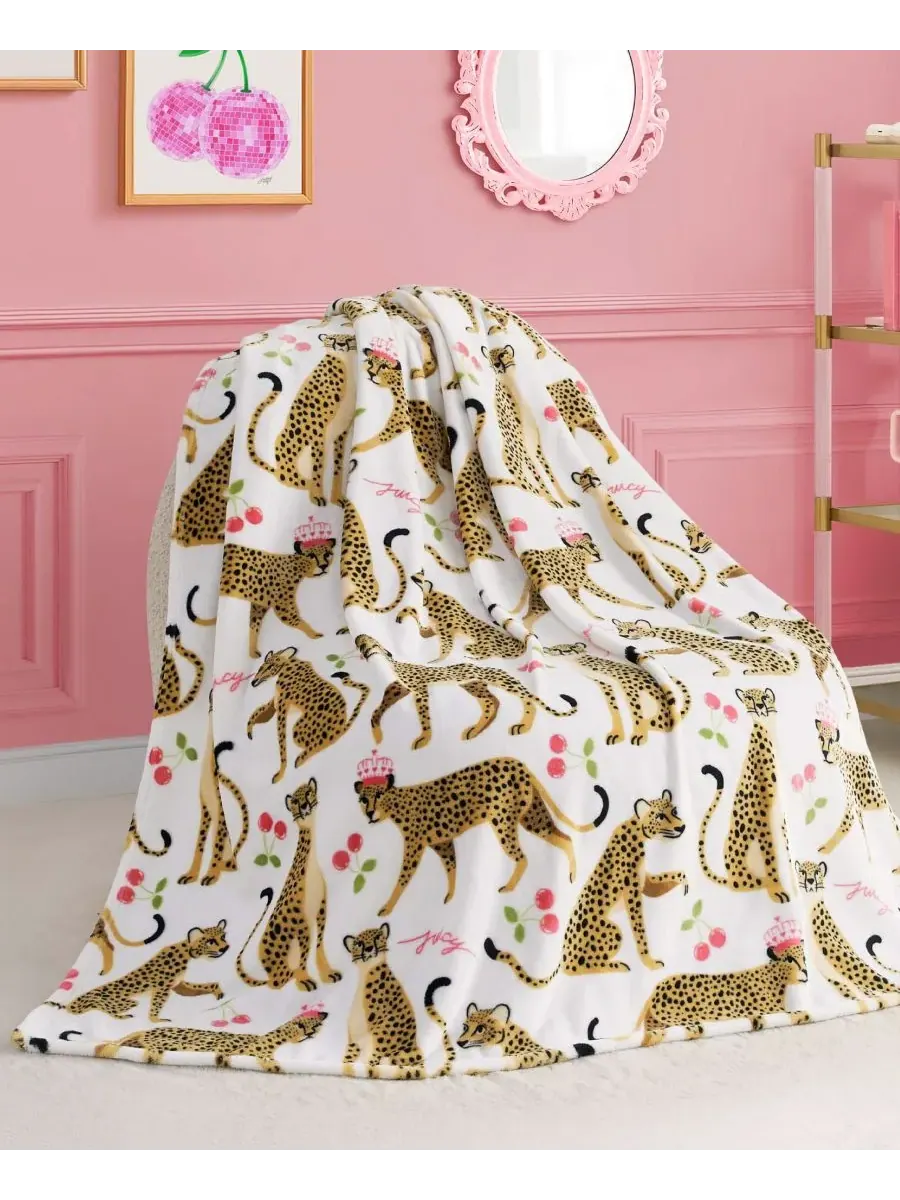 Детский плюшевый плед, 127 x 178 см Juicy Couture — изображение 1 из 5, белый
