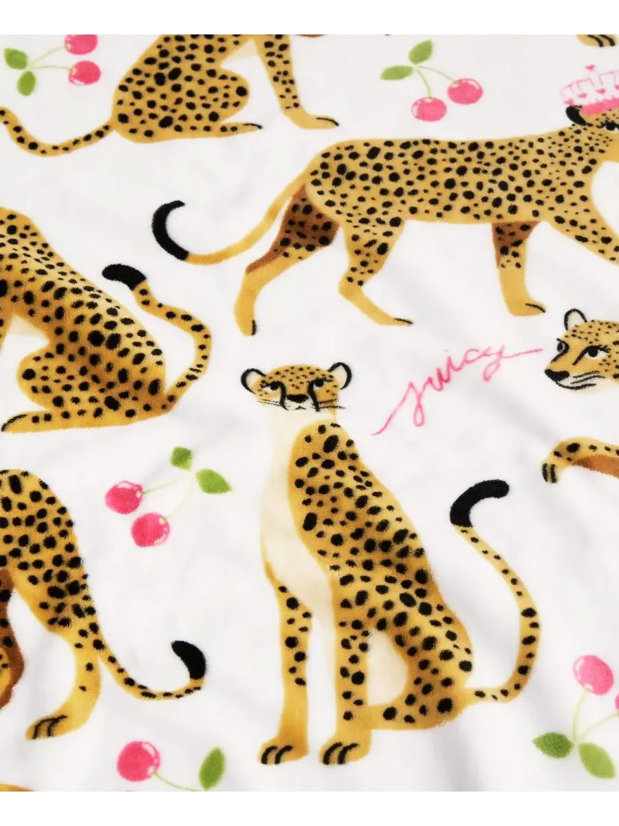 Детский плюшевый плед, 127 x 178 см Juicy Couture — изображение 3 из 5, белый