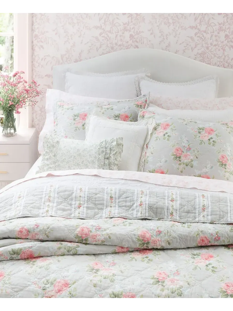 Комплект постельного белья Melany Cotton, 3 предмета, двусторонний, размер Full/Queen Laura Ashley — изображение 4 из 5
