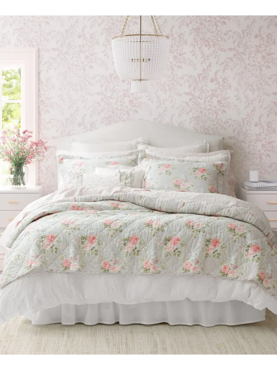 Комплект постельного белья Melany Cotton, 3 предмета, двусторонний, размер Full/Queen Laura Ashley