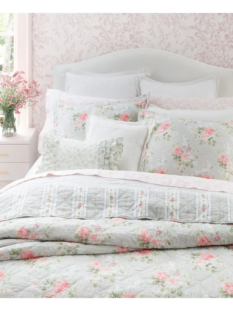 Комплект постельного белья Melany Cotton, 3 предмета, двусторонний, размер Full/Queen Laura Ashley — изображение 4 из 5