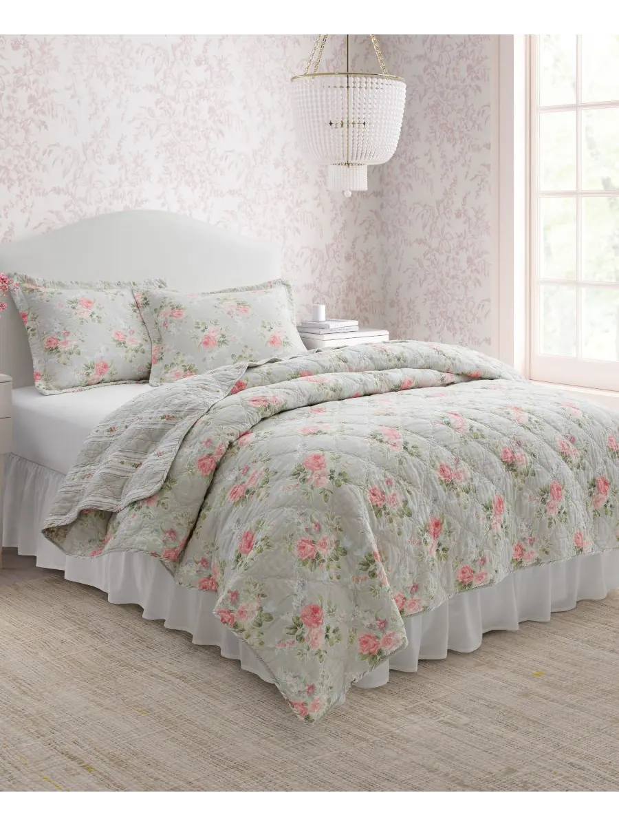 Комплект постельного белья Melany Cotton, 3 предмета, двусторонний, размер Full/Queen Laura Ashley — изображение 5 из 5