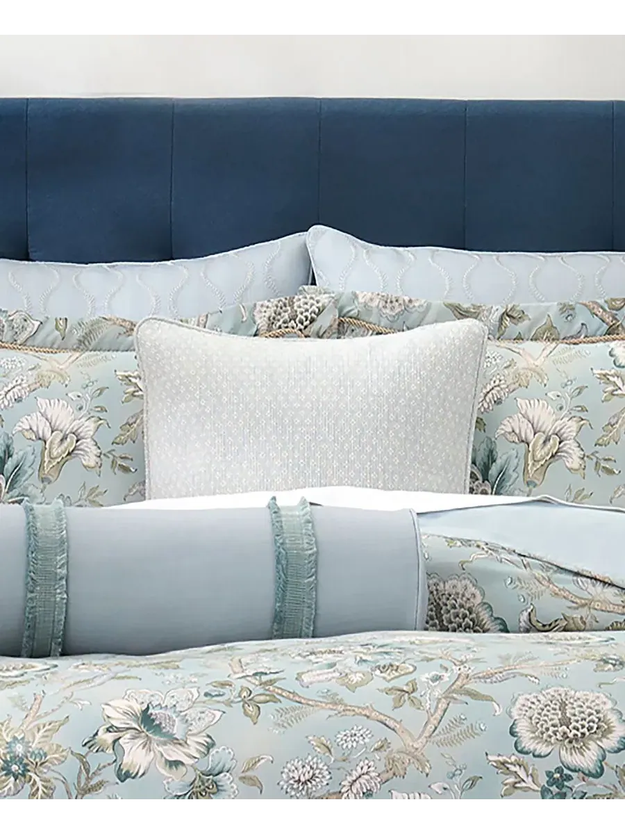 Комплект постельного белья Josephine Floral 4-Piece Comforter Set Rose Tree — изображение 2 из 5, синий