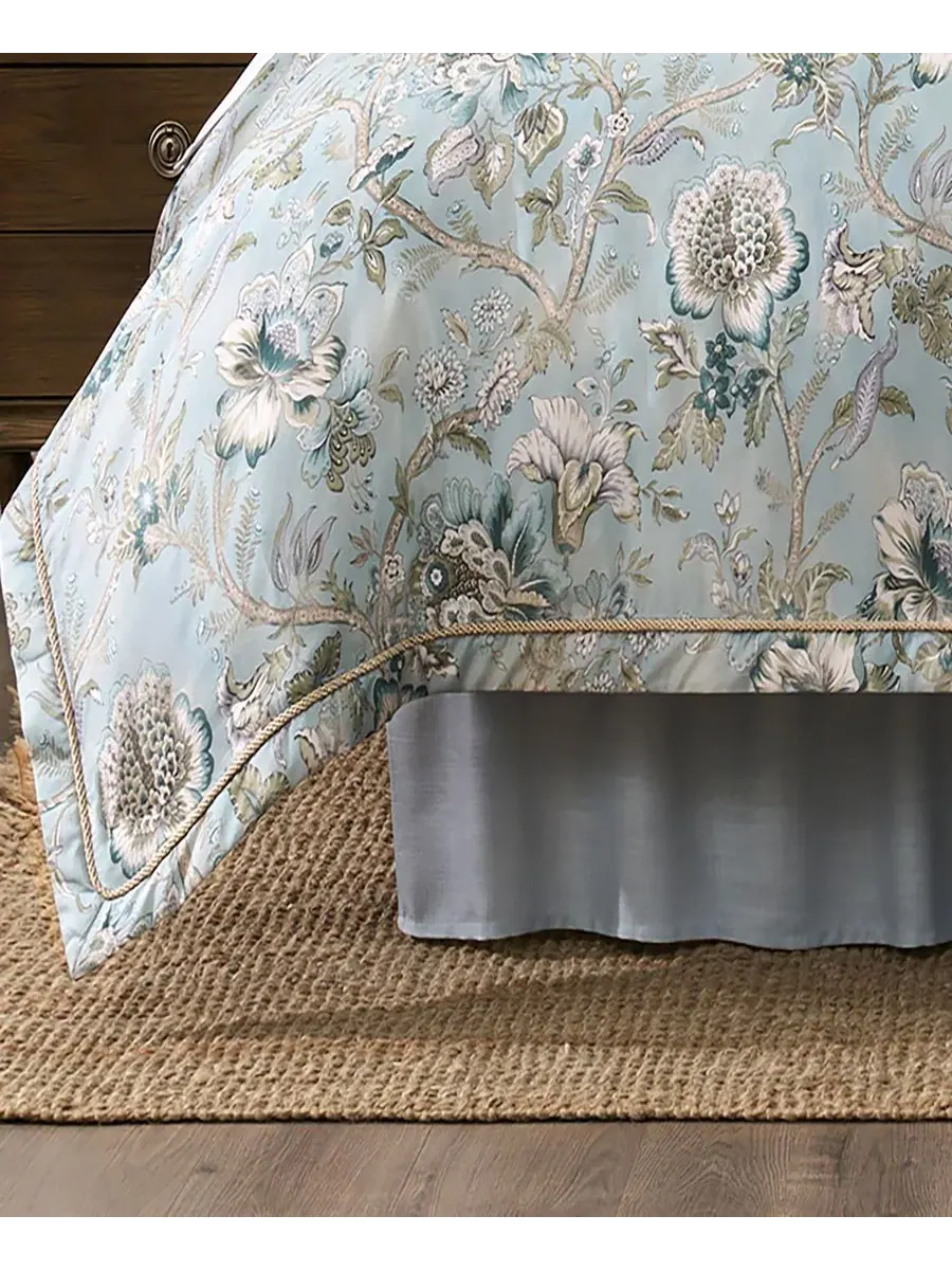 Комплект постельного белья Josephine Floral 4-Piece Comforter Set Rose Tree — изображение 3 из 5, синий
