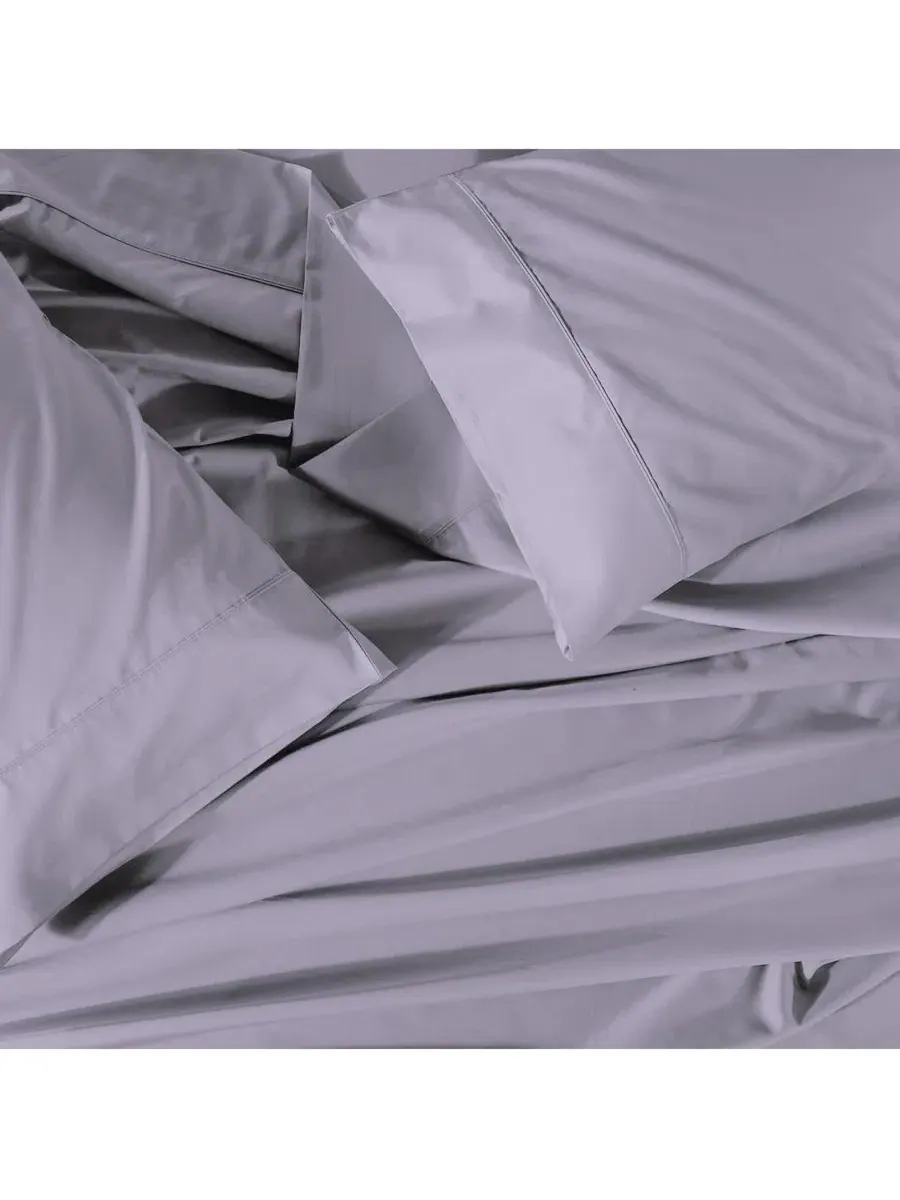 Комплект постельного белья из перкаля Cool and Crisp Percale Cotton Sheet Set Egyptian Linens — изображение 1 из 3