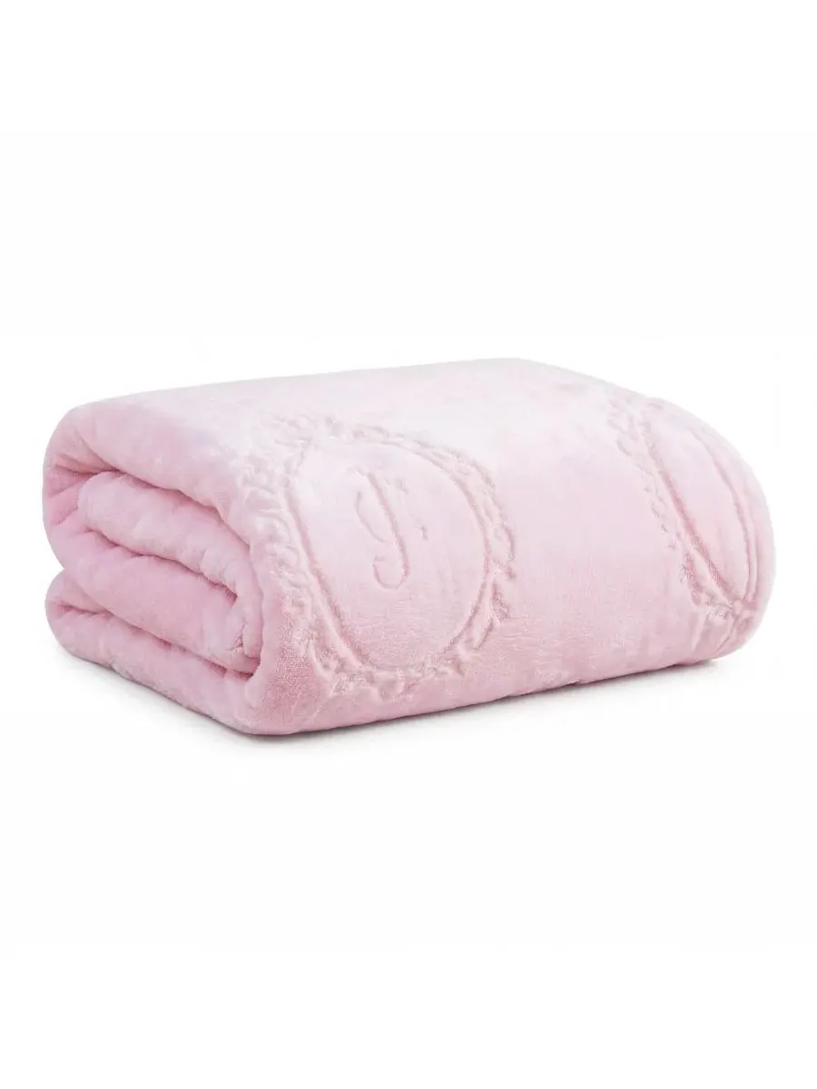 Плед флисовый с тисненым узором, 152 x 229 см Juicy Couture — изображение 7 из 7, винтажный розовый