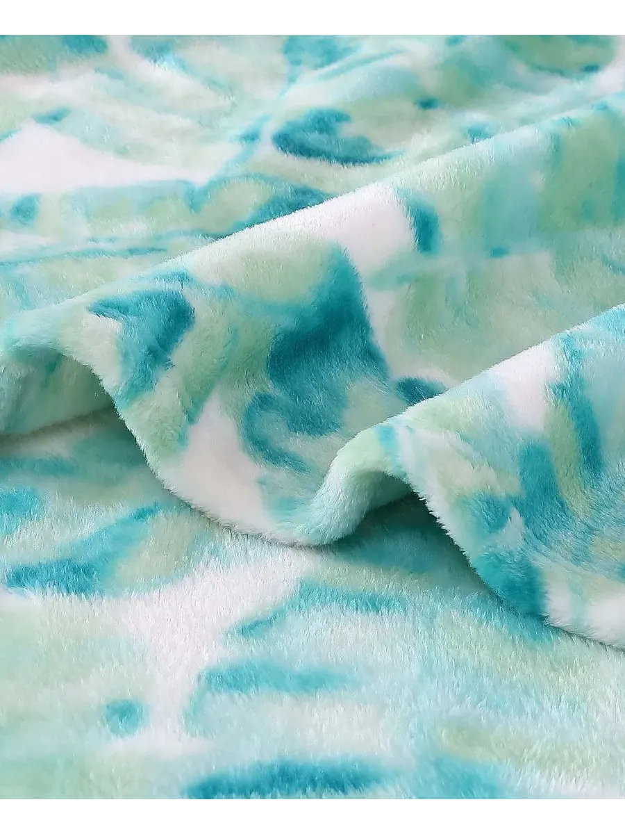 Ультрамягкий плюшевый флисовый плед, 178 x 127 см Tommy Bahama Home — изображение 5 из 6, зеленый