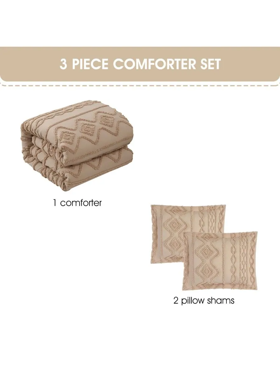 Комплект постельного белья aluma geometric из 3 предметов, размер king. Stratford Park — изображение 5 из 5, хаки