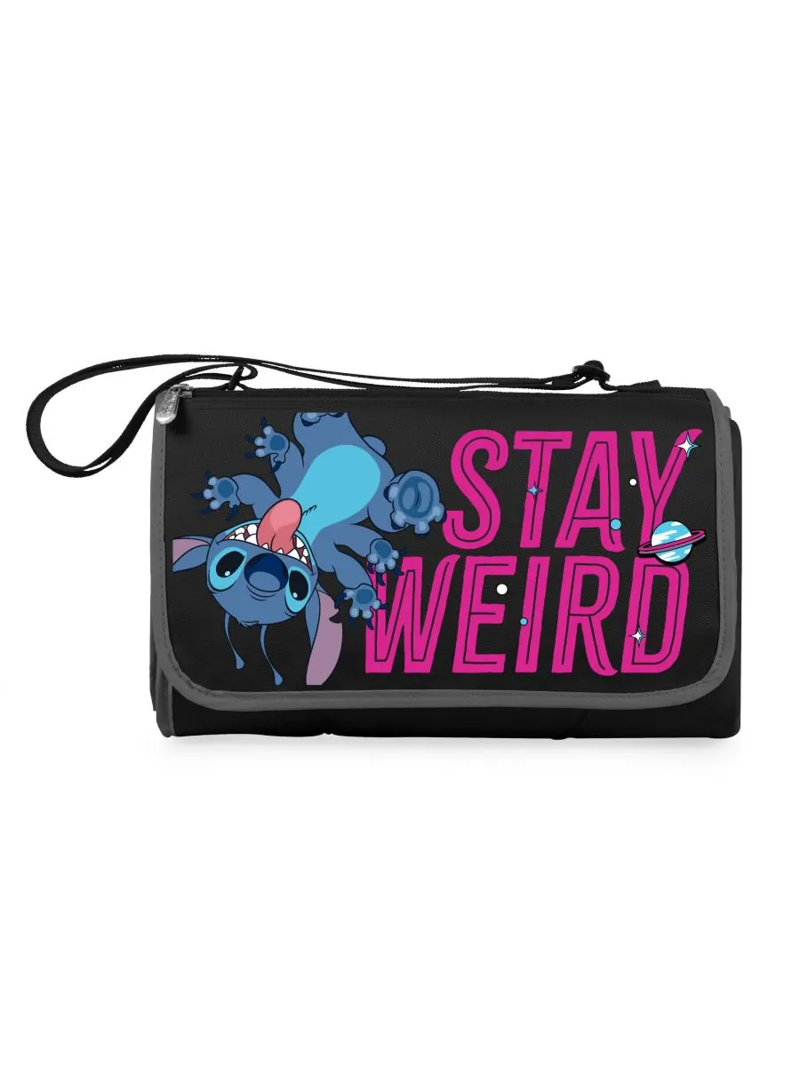 Плед для пикника Oniva Lilo and Stitch Outdoor Picnic Blanket Tote Disney — изображение 2 из 6, черный