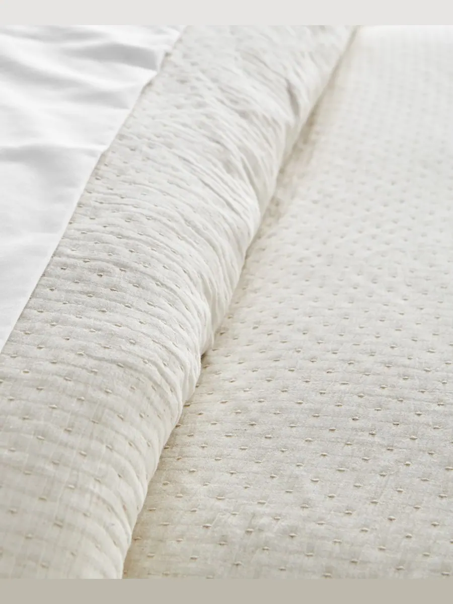 Комплект постельного белья Reede из муслиновой ткани, 2 предмета, размер Twin/Twin XL Levtex — изображение 4 из 8, бежевый