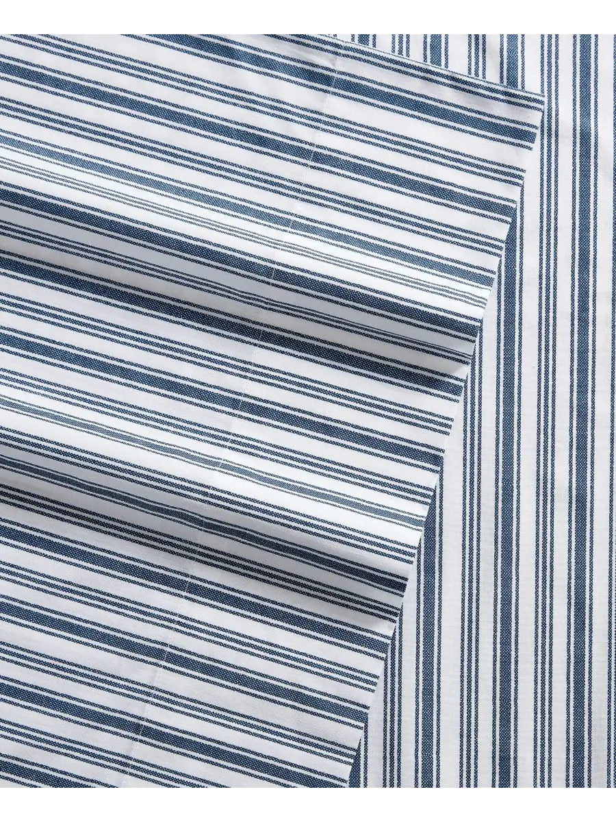 Комплект постельного белья coleridge stripe из хлопкового перкаля, 4 предмета, размер queen. Nautica — изображение 3 из 5