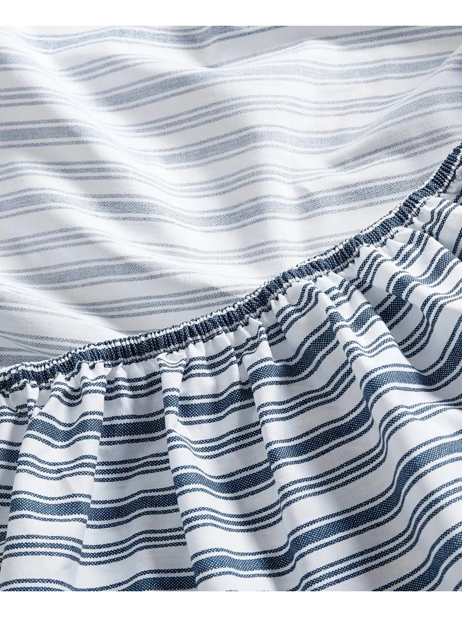 Комплект постельного белья coleridge stripe из хлопкового перкаля, 4 предмета, размер queen. Nautica — изображение 5 из 5
