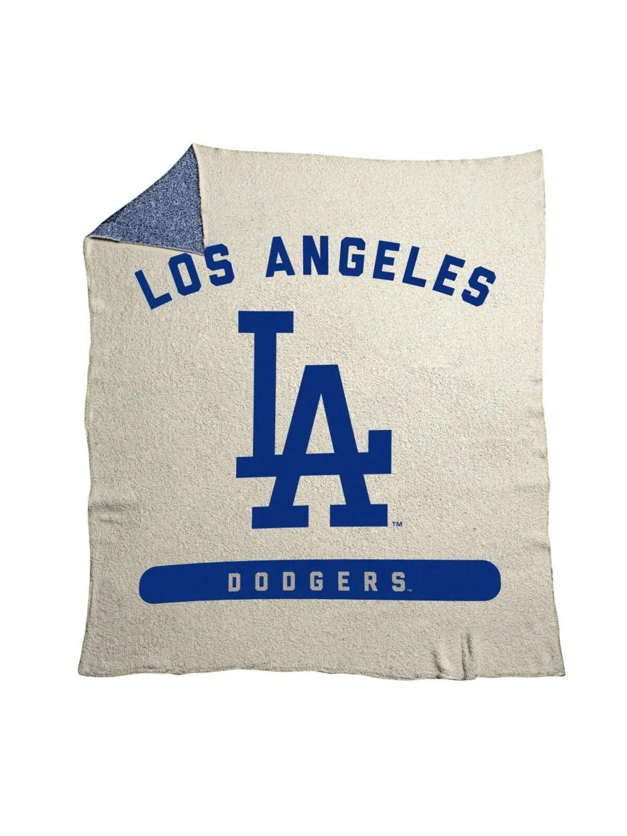 Плед Los Angeles Dodgers Luxe Dreams размером 50 x 60 дюймов Logo Brands