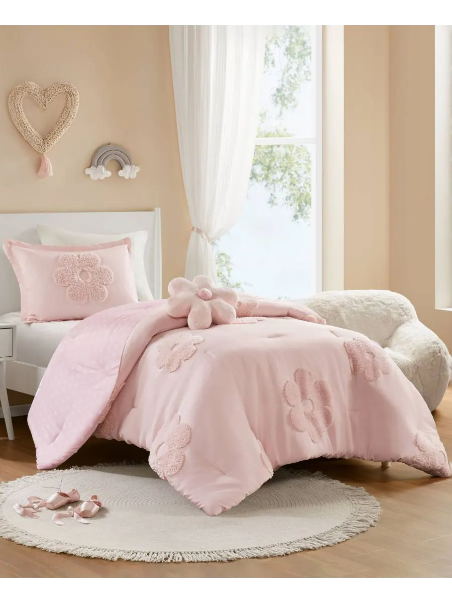 Комплект постельного белья Intelligent Design Gracie Floral Reversible из 3 предметов, размер Twin — изображение 2 из 7