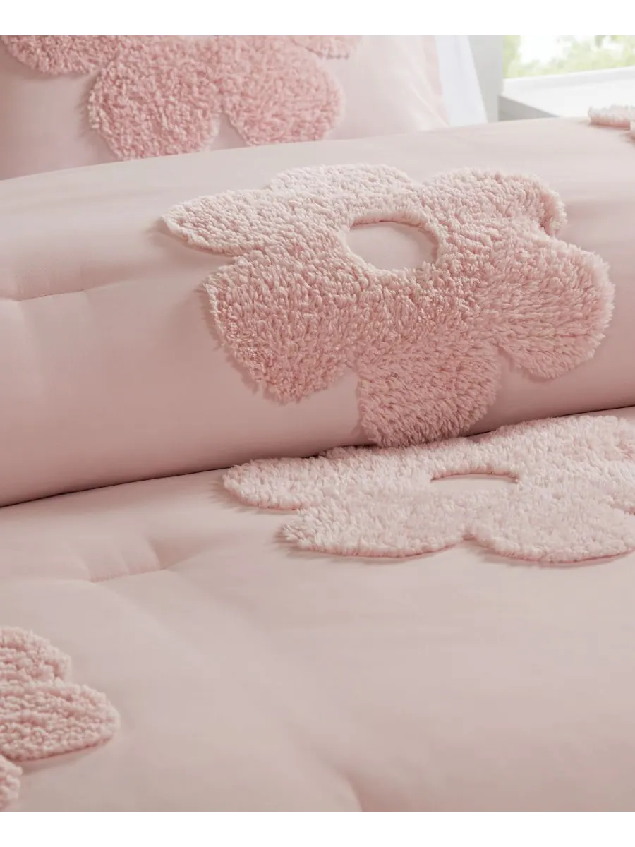 Комплект постельного белья Intelligent Design Gracie Floral Reversible из 3 предметов, размер Twin — изображение 5 из 7