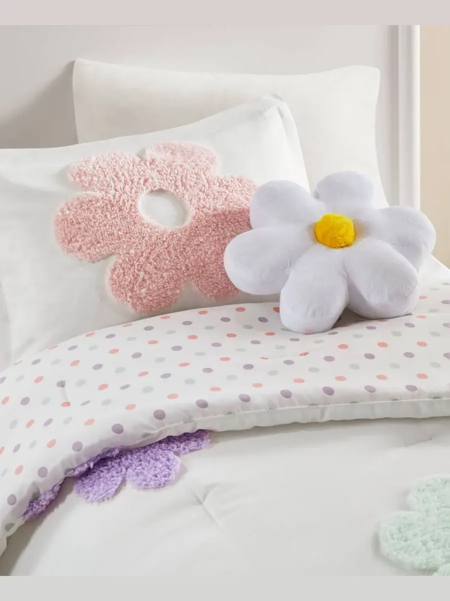 Комплект постельного белья Intelligent Design Gracie Floral Reversible из 3 предметов, размер Twin — изображение 4 из 9