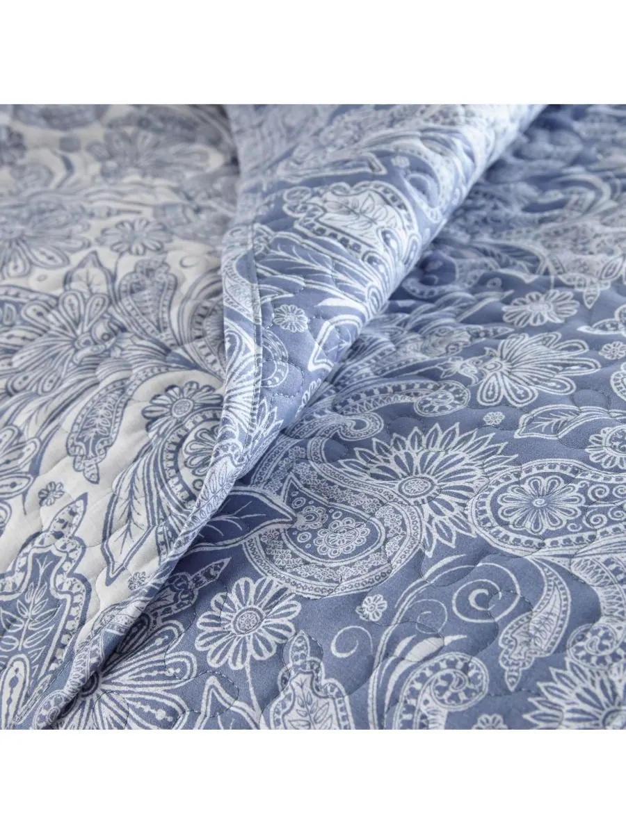 Комплект постельного белья Boho Perfect Paisley, легкий, двусторонний, размер King/California King — изображение 5 из 5, тауп