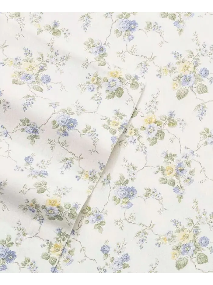 Наборы простыней из хлопковой фланели Laura Ashley — изображение 2 из 2, синий