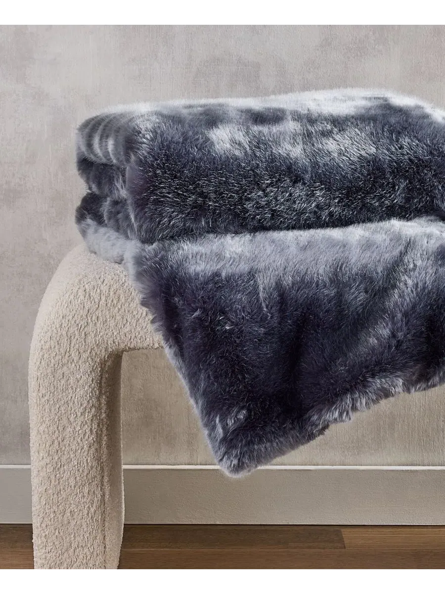Плед из искусственного меха Lynx, 127 x 152 см Hotel Collection — изображение 1 из 3, серый