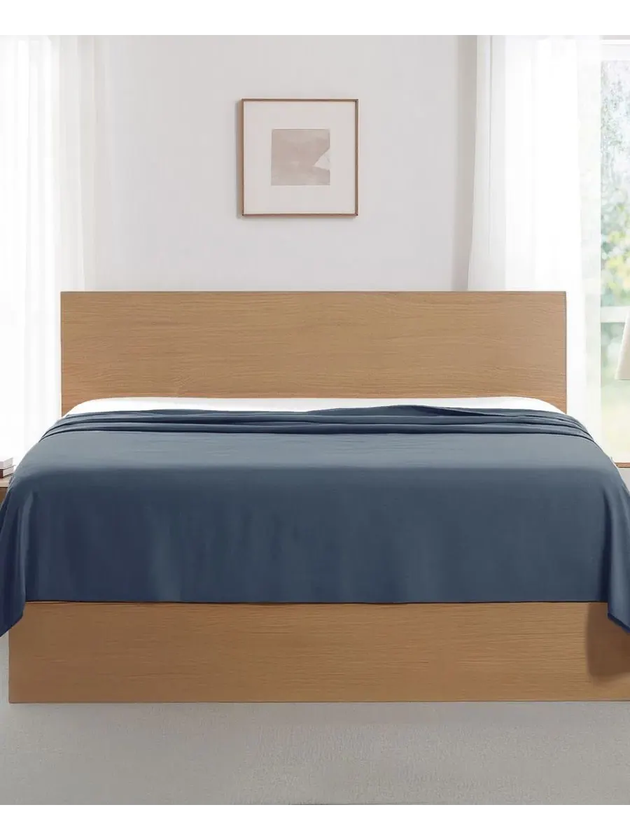 Комплект плоских простыней из полиэстера, 2 шт, Full Southshore Fine Linens — изображение 5 из 5, синий