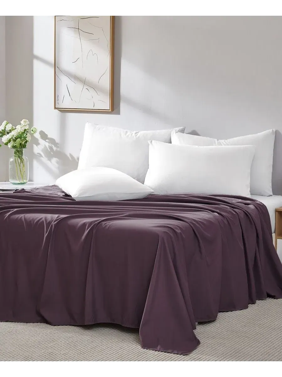Комплект простыней 2 шт. Vilano Premium Ultra Soft, Full Southshore Fine Linens — изображение 4 из 5, фиолетовый