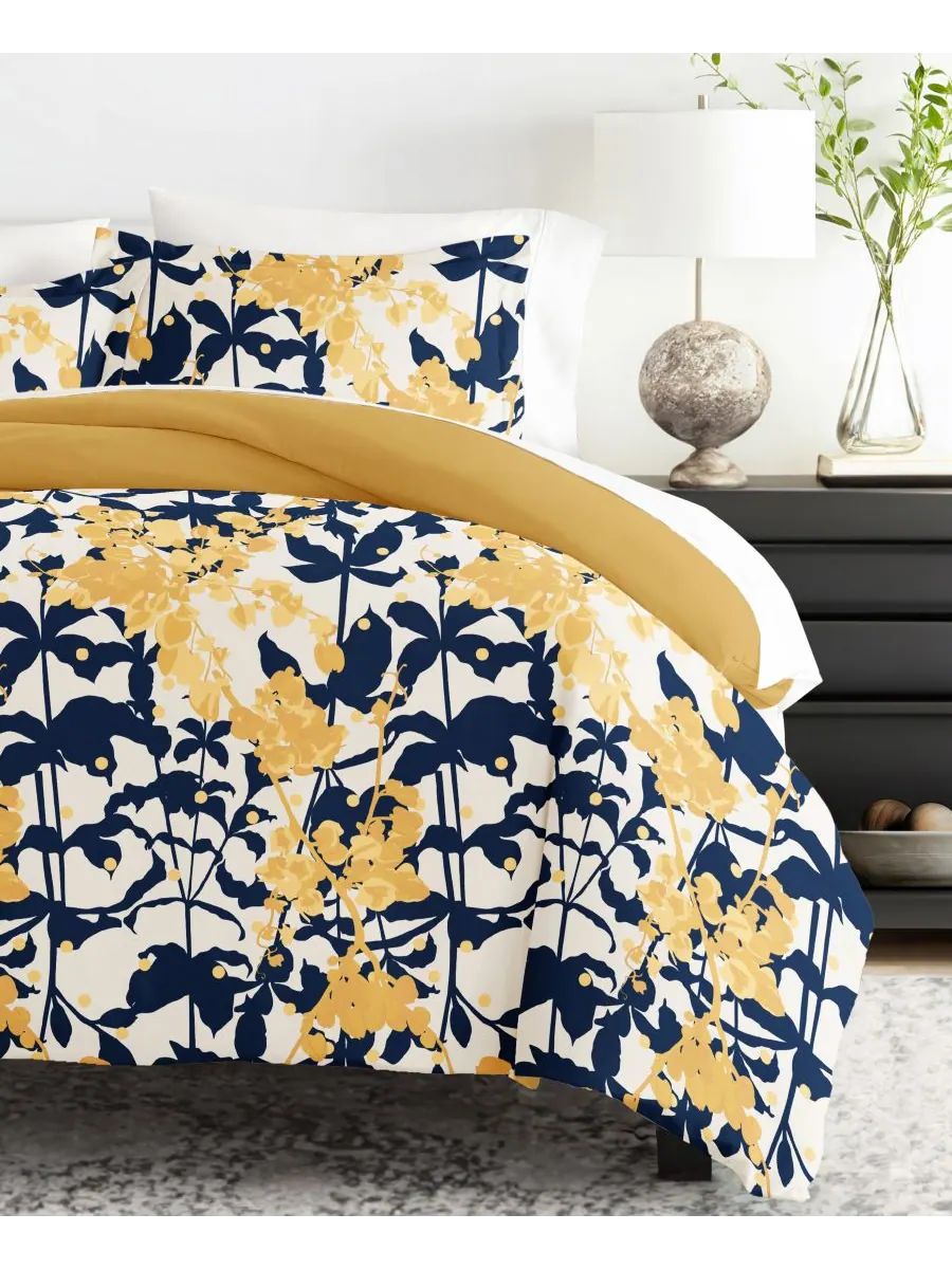 Комплект постельного белья Ultra Soft, двусторонний, 3 предмета, размер Full/Queen Ienjoy Home — изображение 9 из 10, желтый