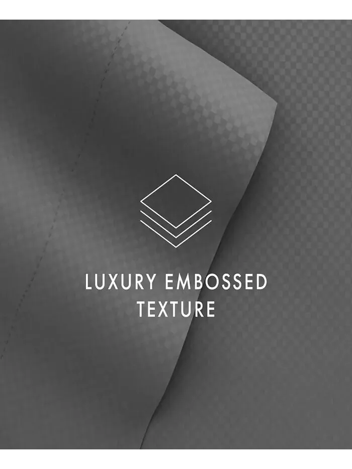 Наборы простыней в клетку из 4 предметов с тиснением The Home Collection ienjoy Home — изображение 2 из 6, серый
