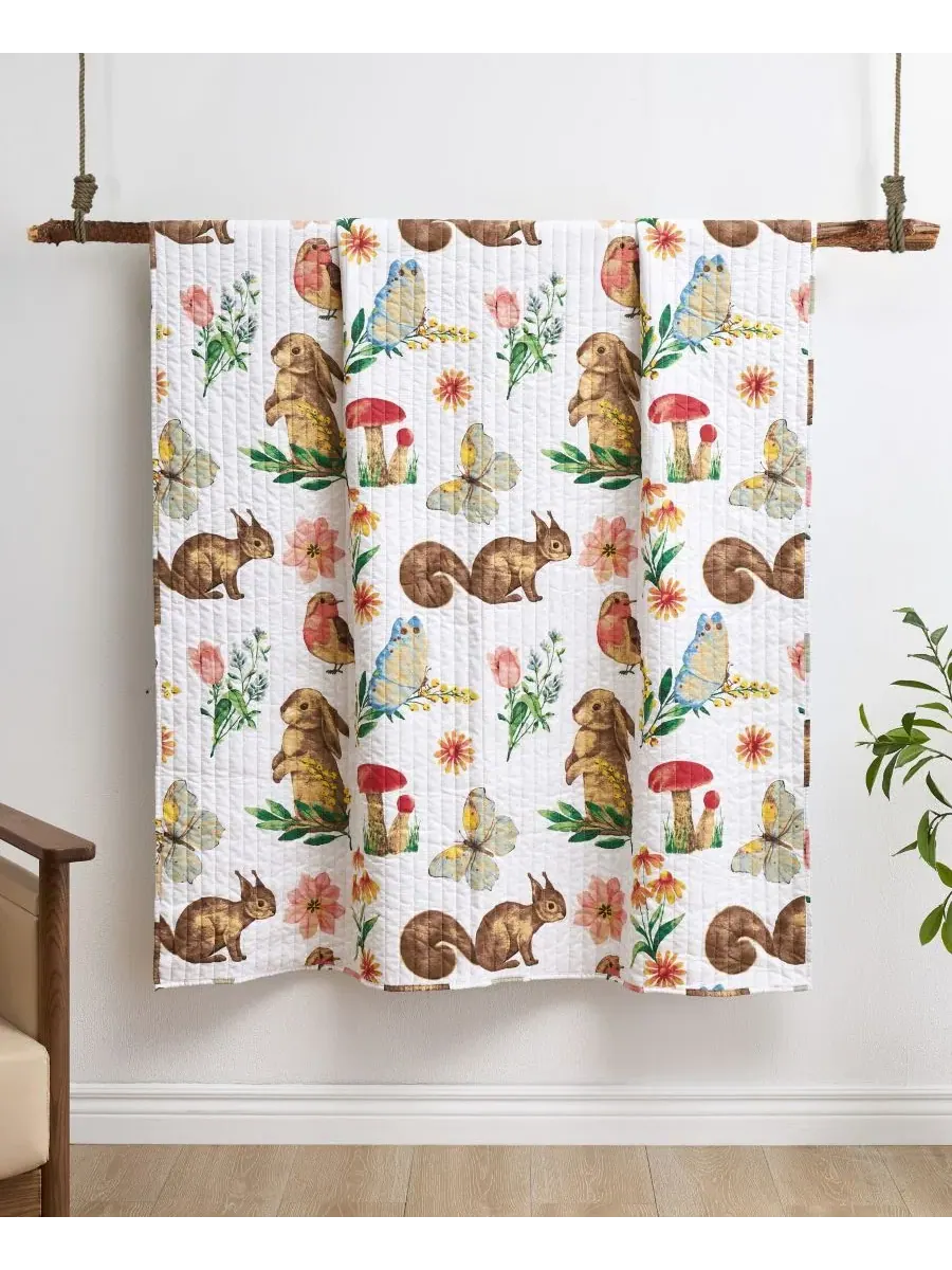 Плед из хлопкового микроволокна Willow Reversible Cotton Blend Throw Greenland Home Fashions — изображение 3 из 7, белый