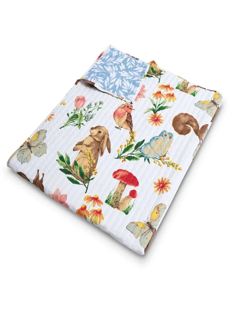 Плед из хлопкового микроволокна Willow Reversible Cotton Blend Throw Greenland Home Fashions — изображение 5 из 7, белый